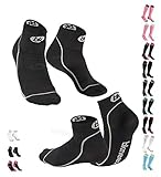 BKNEES [2er Set Kompressionssocken in 9 Farben + S, M, L - Damen & Herren – Sportsocken/Sportstrümpfe für verbesserte Leistung, Erholung & Blutkreislauf beim Sport, Reisen & Flug