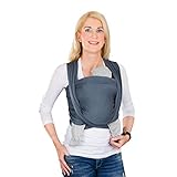 Hoppediz ♥ Baby-Tragetuch ✓ inkl. bebilderter Bindeanleitung ✓ schadstoffgeprüft ✓ alle Trageweisen ✓ Kreuzköper-Webung ✓ ultraleichtes Sommertuch | Design Hamburg stone 4,60