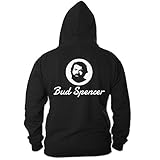 Bud Spencer Herren Official Logo Zipper (schwarz) (5XL)