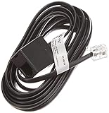 Goobay 68259 Modularanschlusskabel 3 Meter, Schwarz , RJ11/RJ14-Stecker (6P4C) auf RJ11-Buchse (6P4C)