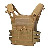 Taktische Outdoor-Schutzweste, Taktische Airsoft Outdoor Molle Atmungsaktive Weste, Herren Taktische Weste, Militärische Taktische Westen für CS Jagd Airsoft Cosplay Dschungelabenteuer Mud C