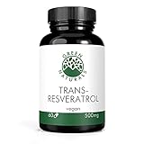 Resveratrol (60 Kapseln á 500mg) aus jap. Staudenknöterich Wurzel Extrakt - Deutsche Herstellung - 100% Vegan & Ohne Zusätze - Vorrat für 2 Monate - inkl. ebook 'Anti-Aging'