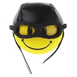 Froiny Auto Styling Gelbe Kleine Niedliche Lustige Cartoonantennenkugeln Plüsch Eva Foam Aerial Toppers Dachverzierung