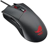 Asus ROG Gladius Gaming Maus (einfaches Kabelmanagement, 6400 DPI, ergonomisches Design) stahlg