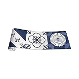Blaue und weiße Fliesenaufkleber Wand Backstein-Wandaufkleber, PVC-Tapetenabziehbilder，Abnehmbare selbstklebende Dekoration Küche Badezimmer 20cm * 500