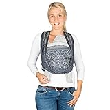 Hoppediz Bio Baby-Tragetuch ✓ inkl. bebilderter Bindeanleitung ✓ schadstoffgeprüft ✓ alle Trageweisen ✓ Jacquard-Webung ✓ kbA-Baumwolle | Design Sapporo 4,60