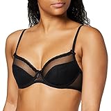 Pour Moi? Damen Shadow Removable Straps Underwired Bandeau Top, Schwarz (Black Black), 85DD (Herstellergröße: 38DD)