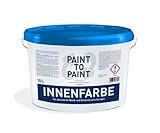 Wandfarbe weiß 10 L Nachhaltig Paint to Paint Innenfarbe spart Rohstoffe Universell einsetzb