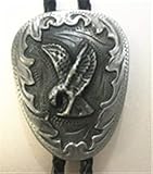 LySup Krawatte Westernadler Bolo Krawatte Anhänger Halskette Tanz Rodeo Bola Bolo Krawatte Metall Für Frauen Cowboy Leder Krawatte Männer Halskette Schmuck Bolo Krawatte (Color : Grey)