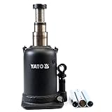 Yato Bottle Jack Two Stage Piston 10T, Schwarz, YT-1714