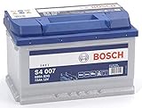 Bosch S4007 - Autobatterie - 72A/h - 680A - Blei-Säure-Technologie - für Fahrzeuge ohne Start-Stopp-Sy