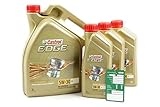 3x 1 L + 5 L = 8 Liter Castrol Edge Fluid Titanium 5W-30 LL Motorö