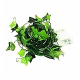 Mehrfarbige Weihnachtslichter für den Innen- und Außenbereich, solarbetrieben, LED-Efeu-Lichterkette, Girlande, Kranz, Hochzeit, Party, Garten, Außenbereich, Wand-Zaun-Lampen-Dek