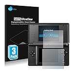 Savvies 6X Schutzfolie kompatibel mit Nintendo DS LITE Displayschutz-Folie Ultra-transp