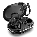 Nouno Bluetooth Kopfhörer Sport, Bluetooth 5.0 Kopfhörer Kabellos mit Mikrofon Wasserdicht IPX7, 36H Spielzeit Auto Pairing Lärmminderung Bluetooth Kopfhörer in Ear, für Smartp