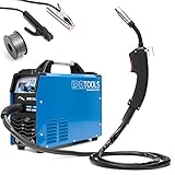 IPOTOOLS MIG-160ER Inverter Schweißgerät MIG MAG - Schutzgas Schweissgerät mit 160 Ampere auch FLUX/Fülldraht und Elektroden geeignet/E-Hand/Digitalanzeige/IGBT / 230V / 7 Jahre G