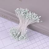 KONGZIR 400pcs 1.5mm Zufalls Gemischtes Doppel Heads DIY Mini Flower Stamen Stempel Compatible with Scrapbooking Künstliche Kranz Hochzeit Home Decor (Color : 15, Size : 400pcs)