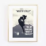 Kunstdruck ungerahmt Din A4 Spruch - What if I fall - Oh. Darling, what if you fly - Motivation Hoffnung Foto Druck, Bild, Poster, Geschenk