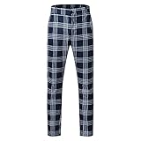 Chino Hose Herren Jogger Cargo Jeans Freitzeithose Kariert Freizeithose Jogg-Pants Casual Business Slim Fit Regular Klassisch Classic Chinohose Elegant Herrenhose Rö