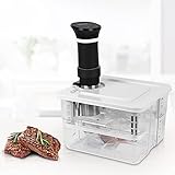 Sous Vide Behälter 7 in 1 Sous Vide Set 12L mit Deckel und Rack, für Sous Vide Garer Sous Vide Stick Professional, Mehrere Marken Geeignet, Multifunktionaler Transparenter Sous Vide Behälter(MEHRWEG)