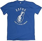 Teamzad Estus Flask Live A Little Longer and Save Your Soul Gamer Mens Blue T Shirt XXL