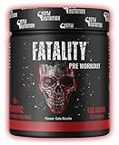 FATALITY - Ultra Hardcore Booster Pre workout - Pulver - 2020 USA Matrix - ATP + L-Arginin + Citrullin + Beta Alanin + Koffein 450g Cola Kirsche Geschmack