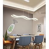 LED Hängeleuchte Pendelleuchte Esstisch Dimmbar Höhenverstellbar Wohnzimmer Deko Esszimmerlampe Decke Leuchte Modern Kronleuchter Hängelampe für Küche Büro Hotel Bar Jugendzimmer Hängend Lampen L100