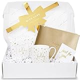Das perfekte Geschenk für das Geburtstagskind | ein perfekter Beutel, der 'Champagner' ruft, und 'Happy Birthday'-Tasse,