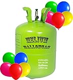 trendmile Premium Helium Ballongas - 1x Heliumflasche für 20 Ballons (1x Gas ca. 20 Ballons)