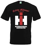 T-Shirt | Echte Männer Fahren IHC | Schwarz | Größe L
