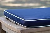 MERCB Outdoor-Bankkissen, wasserdicht, für Veranda, Schaukel, rutschfest, lange Stuhl-Rückenlehne, Fresko-Sofa-Kissen mit Reißverschluss, Kissen für Terrassenmöbel, Garten, E