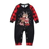 Weihnachten Schlafanzug Familie Set Christmas Family Pyjamas Baby Damen Herren Kinder Junge Mädchen Weihnachtsschlafanzüge Rentiere Aufdruck Muster Weihnachtspyjamas Hausanzug