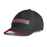 Audi 3132001400 Original Sport Basecap Cap Baseballkappe Mütze schwarz, Einheitsgröß