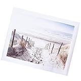 Shanrya Leinwand-Malerei, Leinwand-Strand-Fußabdruck Leinwand-Strand-Fußabdruck Exquisit für Wohnzimmer Schlafzimmer für Weihnachten Thanksgiving Neuj