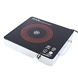 Induktionskochplatte Elektrisches Kochfeld 220V 2200W, Arbeitsplattenbrenner Ceramic Cooker Sensor Touch, Wasserdichte und explosionsgeschü