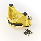 Mottez Diebstahlsicherung für Anhängerkupplungen, Gelb