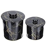 TOPBATHY Keksdose Geschenkbox Plätzchendosen Blechdose 2pcs 17x15cm Metall Aufbewahrungsbox Metallbox Tin Box Eimer Tee Vorratsdose für Süßigkeit Bonbons Hochzeit Weihnachten Ostern Party
