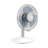 Rowenta Essential VU2330 Tischventilator mit 3 Geschwindigkeitsstufen, leise, automatische Oszillation und Ausrichtung, leise, kompakt, hohe Leistung