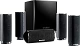 Harman/Kardon HKTS 16 5.1-Kanal Lautsprechersystem (Surroundsound mit Heimkinoklang, Inkl. 4 Dual Mitteltöner Satellitenlautsprechern, 1 Center-Lautsprecher, 200-Watt Subwoofer) schw