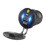 hetuioiyster 12V 24V QC3.0 USB 18W Typ C PD Schnellladegerät für SUV Auto Boot LKW Marine Schwarz Auto Adap