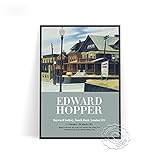 Edward Hopper Ausstellung Poster Morning Sun Kunstdrucke Nighthawks Bild American Life Landschaft Kunst Leinwand Malerei A136 50×70CM Ohne R