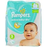 Pampers Größe 3 Active Baby Dry 12h 15 W