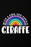 Podcast Planner - Giraffe Quote. Just A Girl Who Loves Giraffes Graphic: Daily Plan Your Podcasts Episodes Goals & Notes, Podcasting Journal, Keep ... Content Diary, Agenda Organizer,H