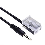 Keple Auto Aux-In Adapter Kabel 3.5 mm AUX Audio Musik Connector-Kabel Kompatibel mit Mercedes A Class W169 / W245, B W245 / W203, C W209 / W203, CLK X164 / W209, GL W164 / X164 | 1.5