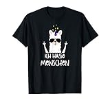 Ich Hasse Menschen Humor Alpaka Einhorn T-S