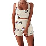 kinder sportkleidung trainingsanzug 4xl kinder sportkleidung Dreams Damen Bluse Kurzarm Damen Bekleidungssets Kurzarm (White 7,XL)
