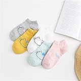 5pairs/Lot Mischfarben Söckchen Sommer Sport Mode Lustige Unterwäsche Frauen Atmungsaktive Weiche Baumwolle Dessous -Style 6-5 Pairs Free S