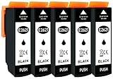 5 XL Druckerpatronen nur Black mit CHIP und Füllstandanzeige für Epson Expression Premium XP-510, XP-520, XP-600, XP-605, XP-610, XP-615, XP-620, XP-625, XP-700, XP-710, XP-720, XP-800, XP-810, XP-820