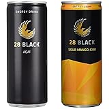 28 Black Acai, 24er Pack, EINWEG (24 x 250 ml) & Sour Mango-Kiwi, 24er Pack, EINWEG (24 x 250 ml)