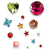TE-Trend Strasssteine Glitzersteine Selbstklebend 1709 Stück Schmucksteine Mosailksteine zum Basteln Bastelsteine Acryl Mehrfarbig